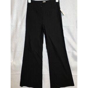 Maeve The Junie Jean Black High Waisted Wide Leg Flare Pants Size 27